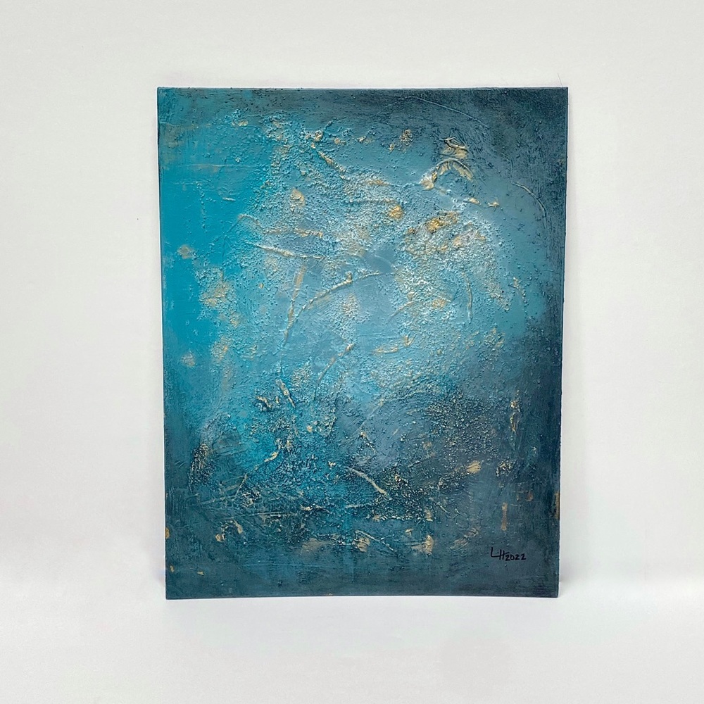 Original Acrylic Abstract on 11” x 14” Canvas Panel